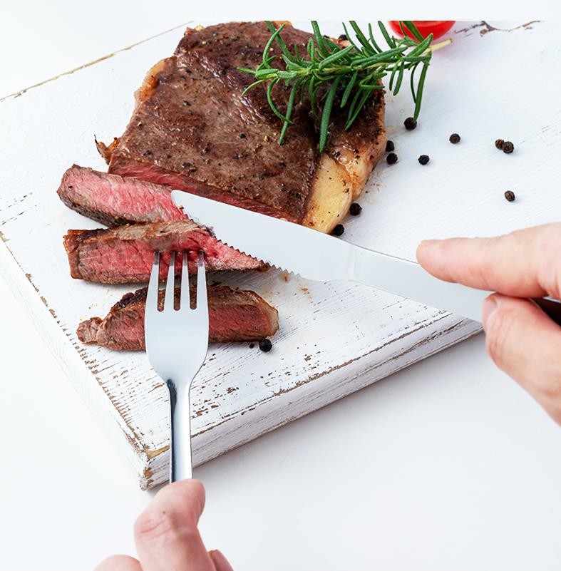 不锈钢西餐餐具 西餐刀叉一件套 牛排搭配刀详情图5