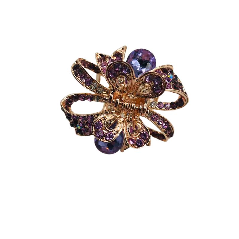 Korean alloy head jewelry fashion grab clip hair accessories new women's full diamond-strange hand hair clip Taobao sales Item Picture