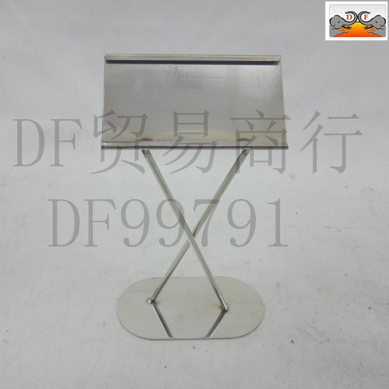 DF99791 Stainless steel X-type plate holder Stainless steel plate display plate Buffet table number card holder Table holder DF TRADING HOUSE