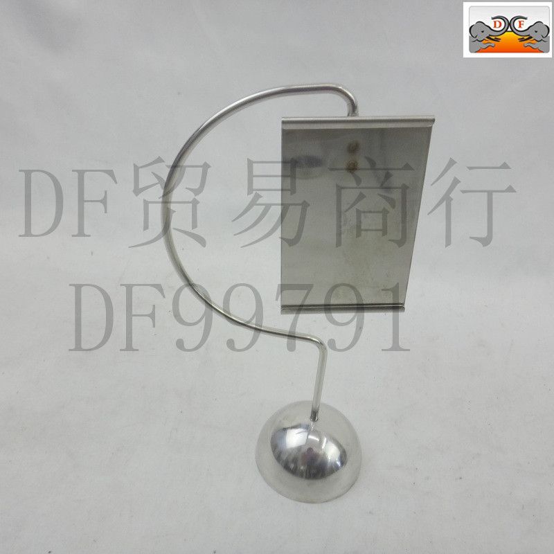 DF99791 Stainless steel Hemisphere table plate Stainless steel table plate plate sign Hotel buffet plate holder Card holder DF TRADING HOUSE