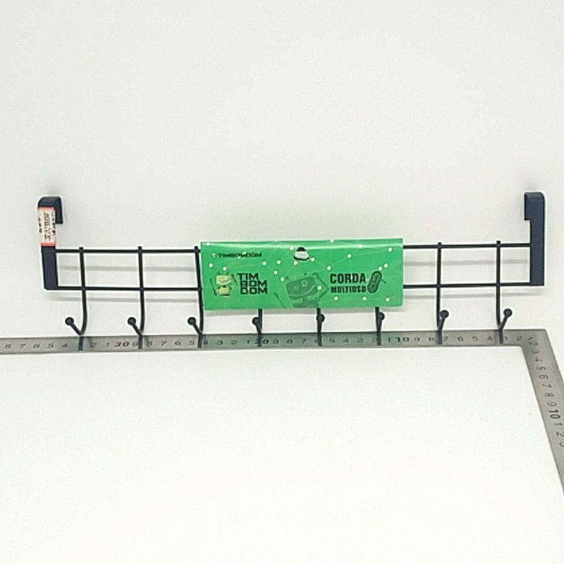 Seamless, nail-free, detachable door rear hook, door back type 8-link hook hanger