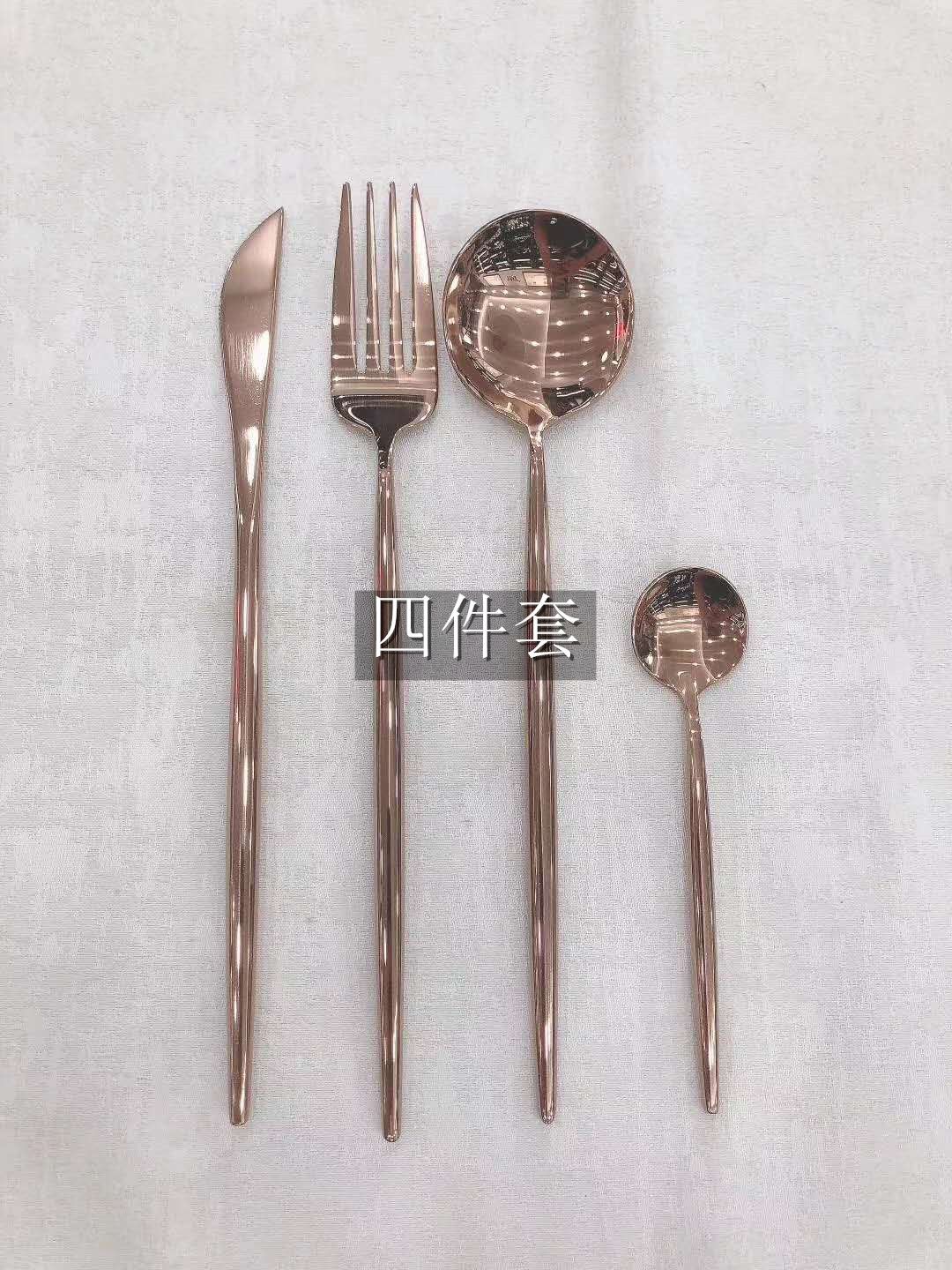 不锈钢/玫瑰金/4件套产品图