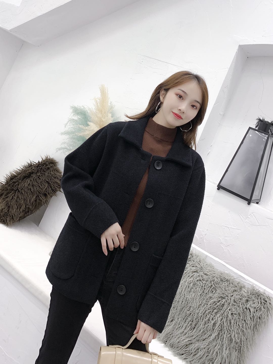 短双面羊毛呢产品图