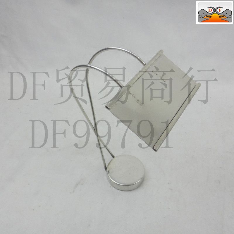 DF99791    不锈钢交叉型餐牌座 菜牌展示牌架餐桌牌不锈钢明档菜品价格牌餐厅  DF TRADING HOUSE图