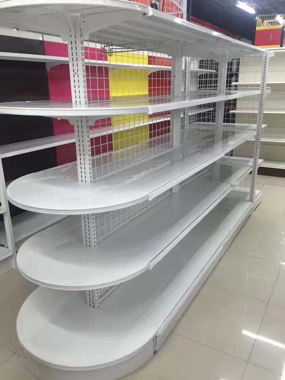 超市货架双面网架