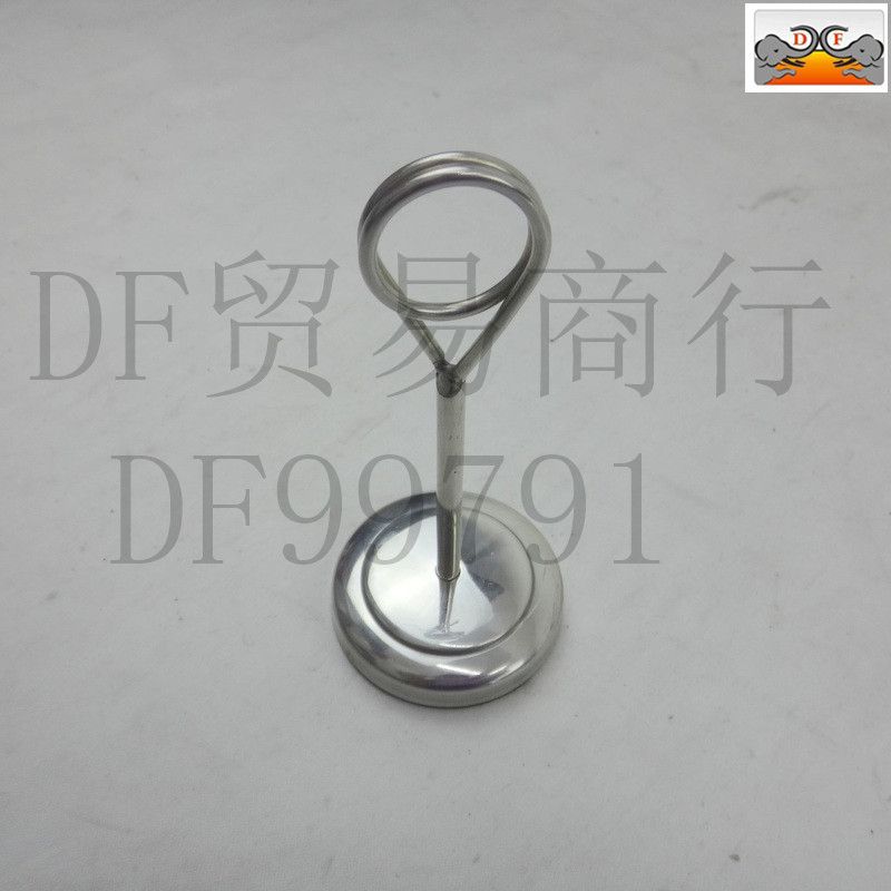 DF99791 Stainless steel ring table holder Stainless steel table holder Round Hotel seat Card number Price Table card Menu number DF TRADING HOUSE