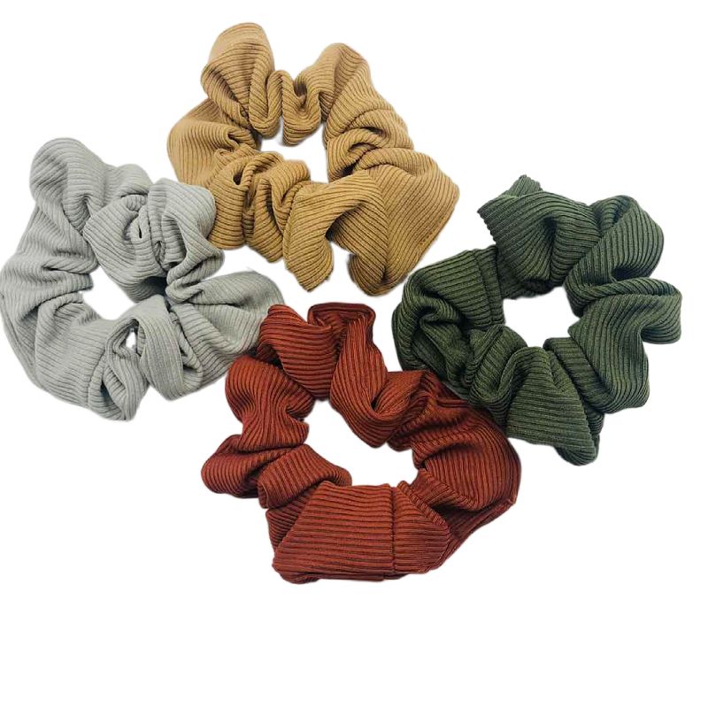 Large hair band Winter warm color hair band hair cord cloth hair band cloth hair cord Item Picture