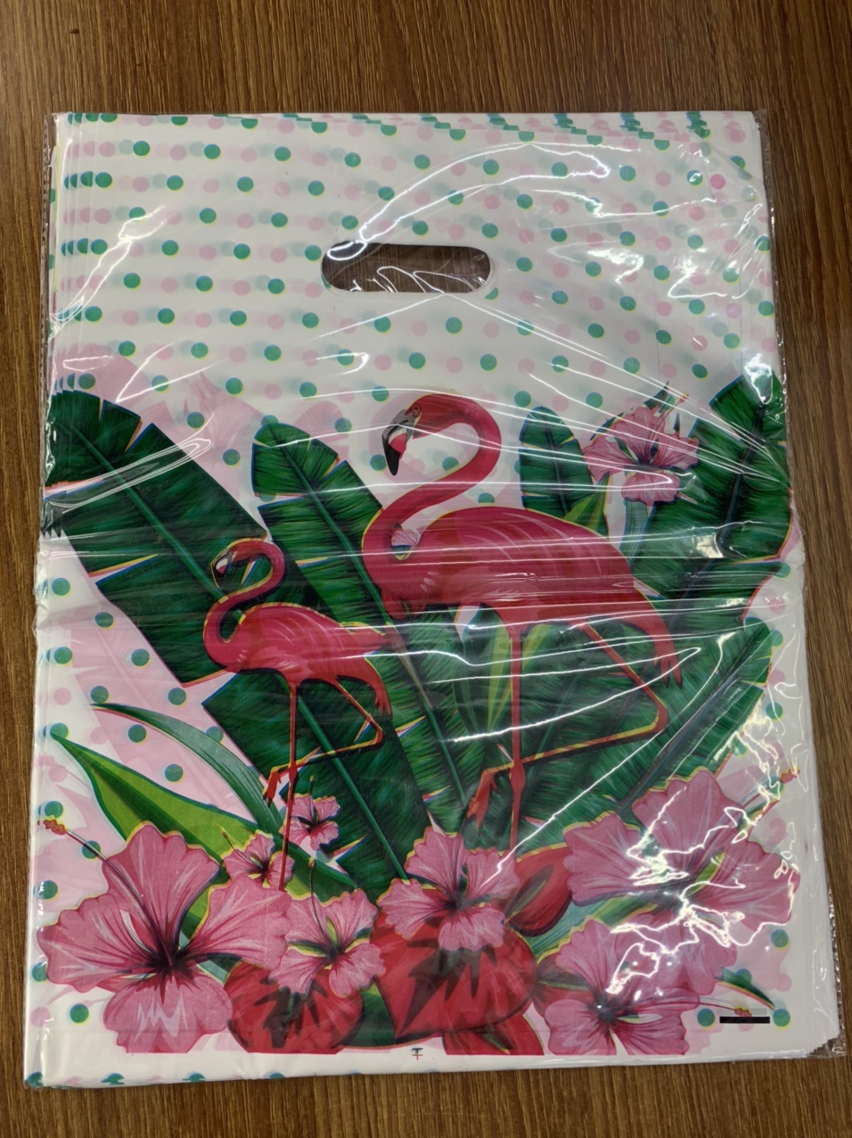 Flower And Bird Flat Mouth Gift Bag