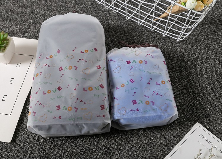 EVA磨砂束口袋 抽绳包装袋 拉绳收纳整理服装塑料袋 手提袋详情4