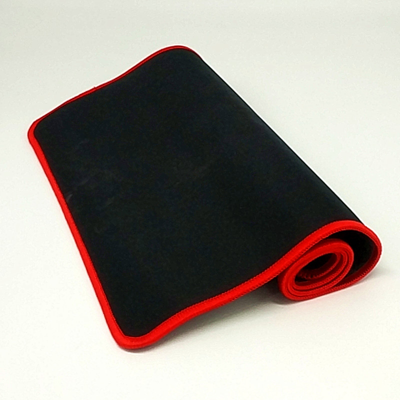 30*60CM鼠标垫佳绩布面 黑 红色锁边 环保无气味 游戏鼠标垫详情图3