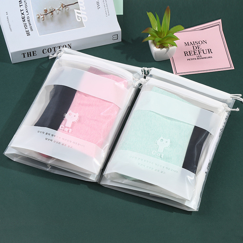 厂家直销PE束口袋 服装收纳手提袋塑料包装袋 拉绳束口服装袋详情5