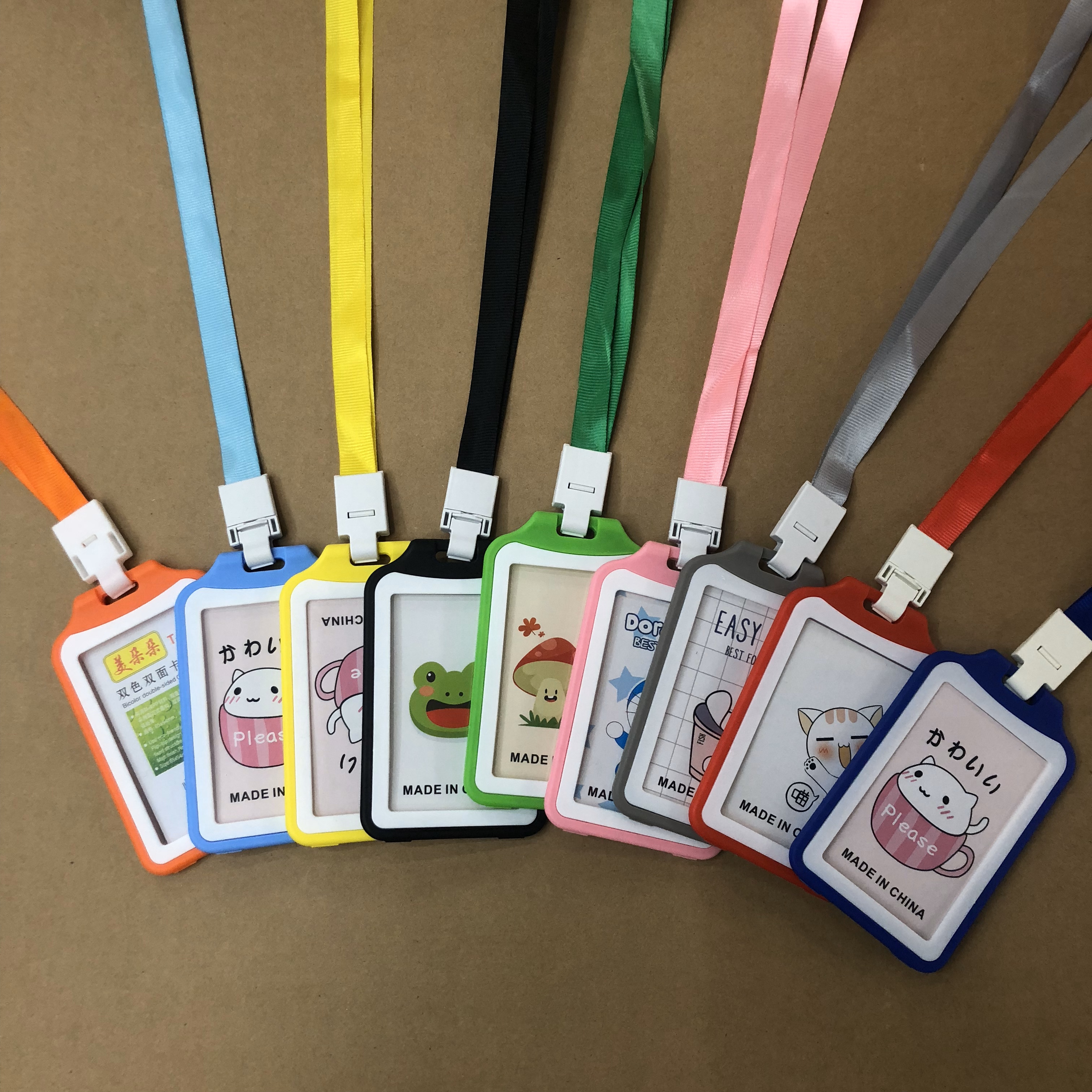 美人尖工作证件卡套学校展会证饭卡公交地铁保护套胸牌挂绳厂牌套详情图1