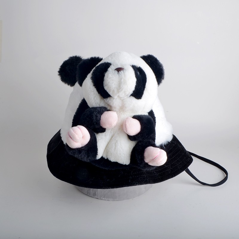 Hanu brand Z adult warm plush hat, women's hooded cute Japanese style, Korean version, versatile baseball cap, suitable for both men and women in winter details Picture
