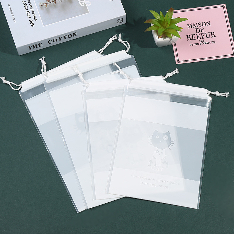 厂家直销PE束口袋 服装收纳手提袋塑料包装袋 拉绳束口服装袋详情4