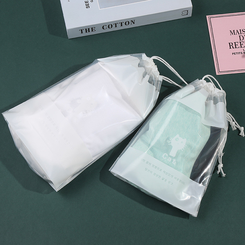 厂家直销PE束口袋 服装收纳手提袋塑料包装袋 拉绳束口服装袋详情7