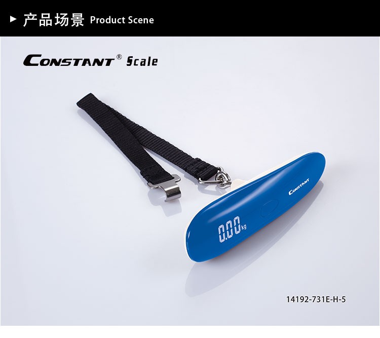 14192-731E Backlit luggage scale, portable Mini 50kg travel Electronic scale, wholesale for export, Constant detail image 3