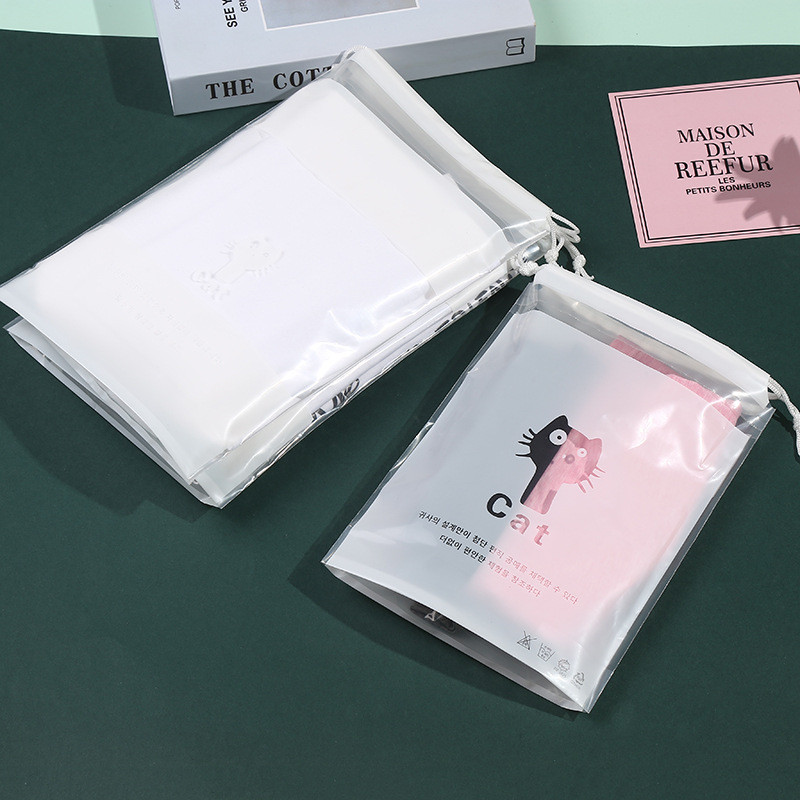 厂家直销PE束口袋 服装收纳手提袋塑料包装袋 拉绳束口服装袋详情6