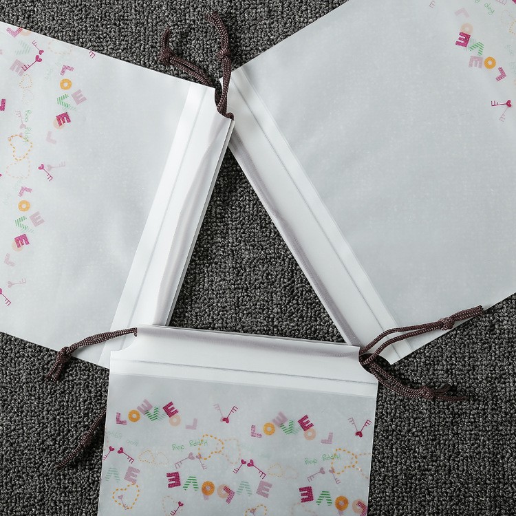 EVA磨砂束口袋 抽绳包装袋 拉绳收纳整理服装塑料袋 手提袋详情9