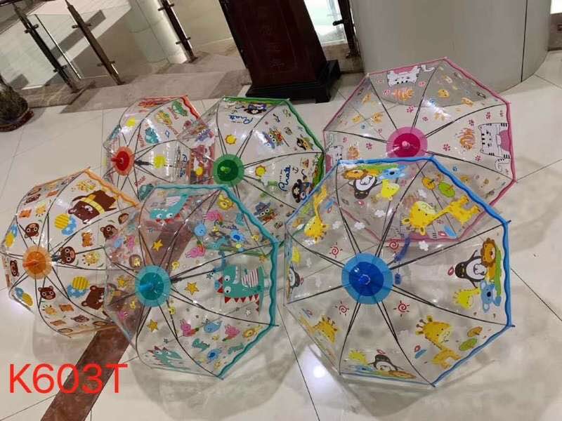 50公分EVA儿童雨伞透明阿波罗伞型
