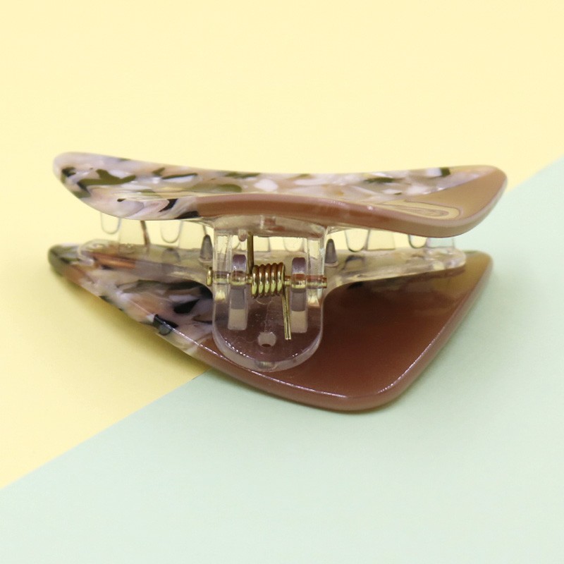 Japanese Patchwork Grab Acetic Acid Triangle Lolita Hair Clip Female Manufacturers Direct Sales Item Picture