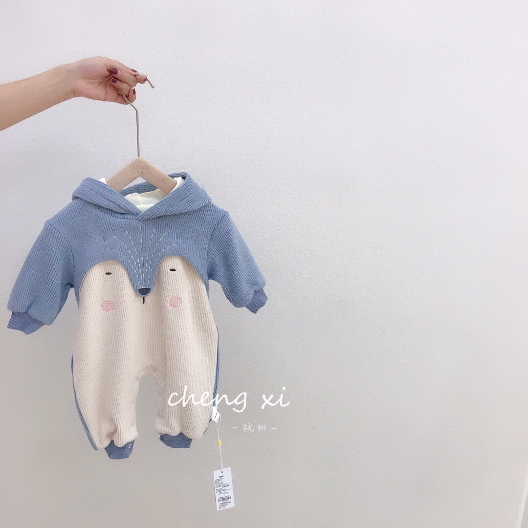 Winter 2020 Little Fox with velvet onesie thumbnail