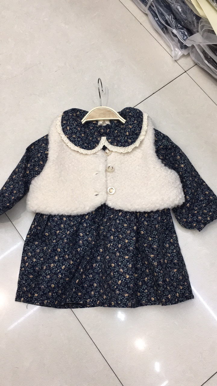 Little girl's floral dress thumbnail