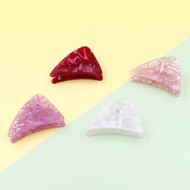 Headwear Adult Acetate Triangle Hairpin Acrylic Grab Clip Amazon Hot Manufacturers Direct Sales full figure