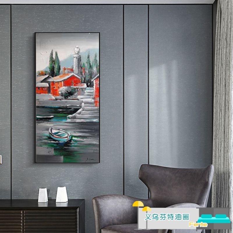 Yiwu Finte Handicrafts 60X120cm Pure Handcrafted oil Painting Decorative Painting detail image 1