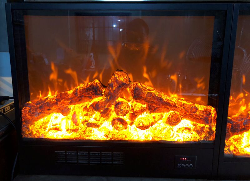 欧式壁炉嵌入式 取暖仿真火焰 LED电壁炉芯 定制壁炉芯细节图