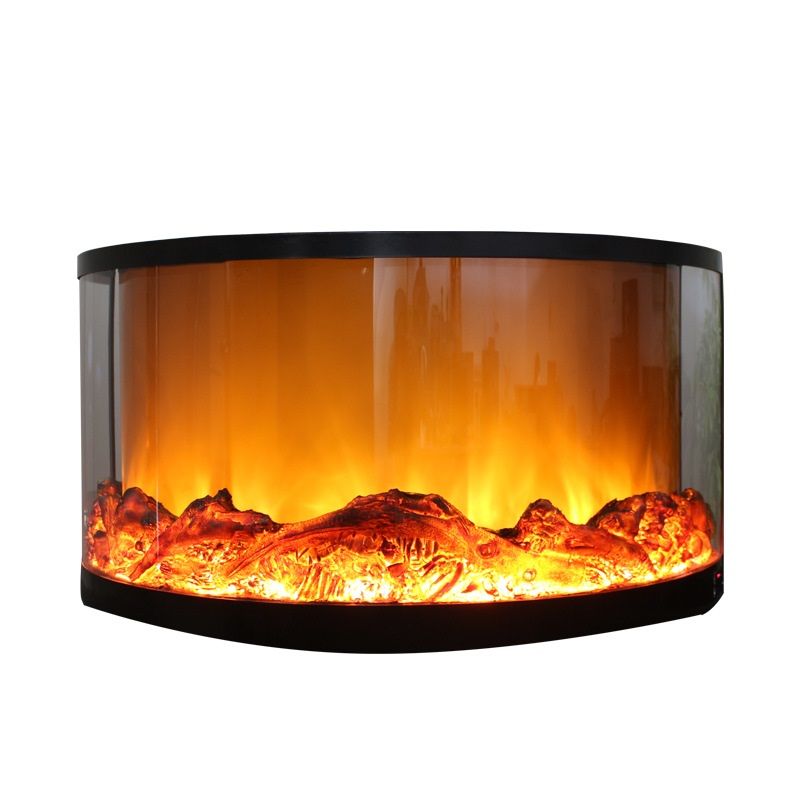 Round fireplace core cylindrical fireplace simulation fire round hanging fireplace European fireplace heater home custom Specification drawing