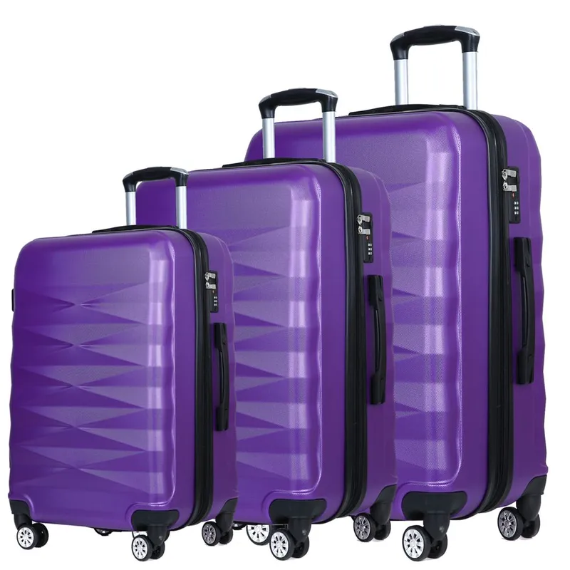 Wholesale Password Luggage Abs Luggage Universal Wheel Student Trolley Box Boarding Luggage Custom Logo