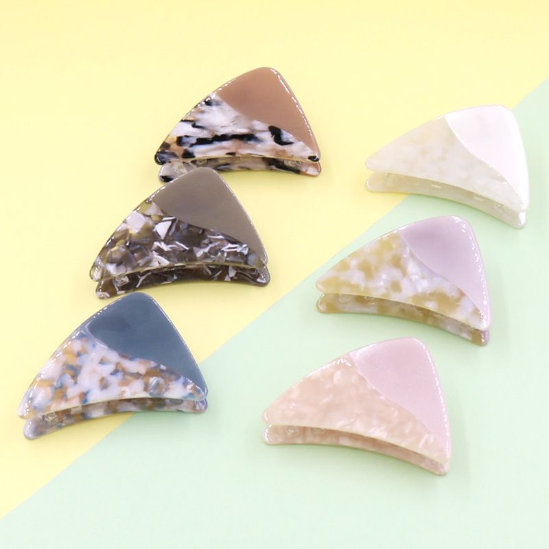 Japanese Patchwork Grab Acetic Acid Triangle Lolita Hair Clip Female Manufacturers Direct Sales