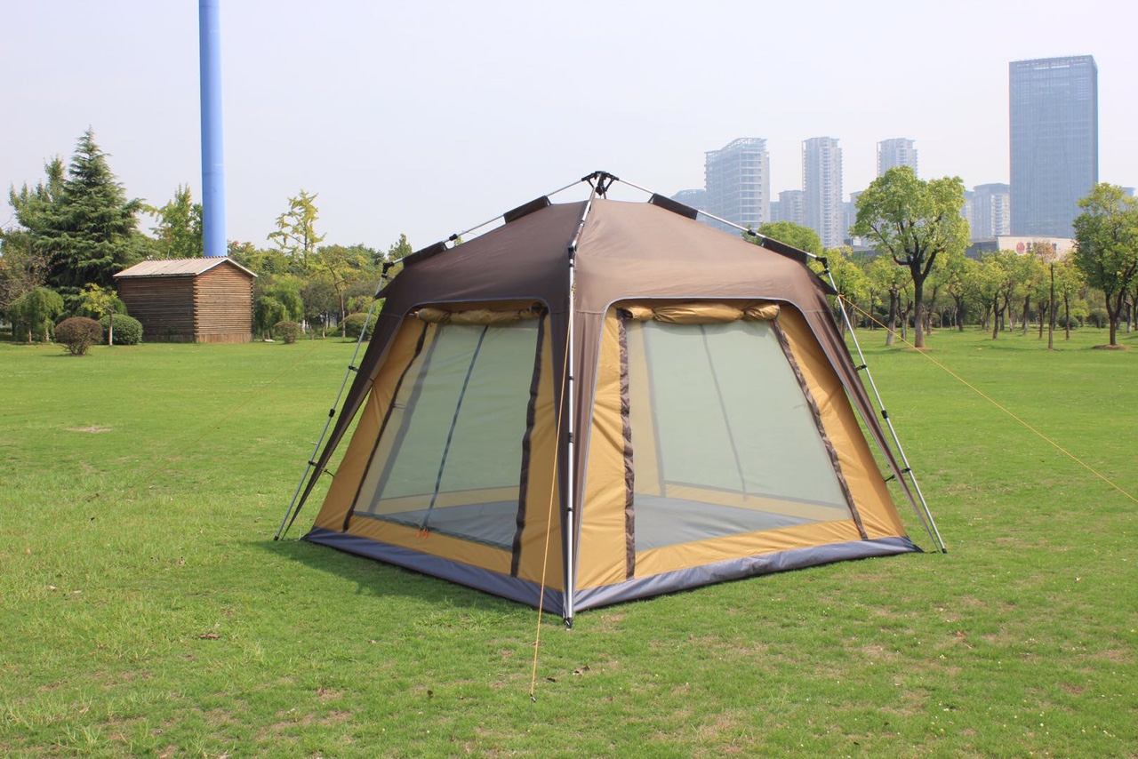 Dual-purpose automatic tent