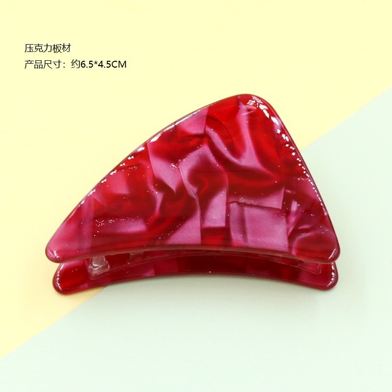 Headwear Adult Acetate Triangle Hairpin Acrylic Grab Clip Amazon Hot Manufacturers Direct Sales details Picture