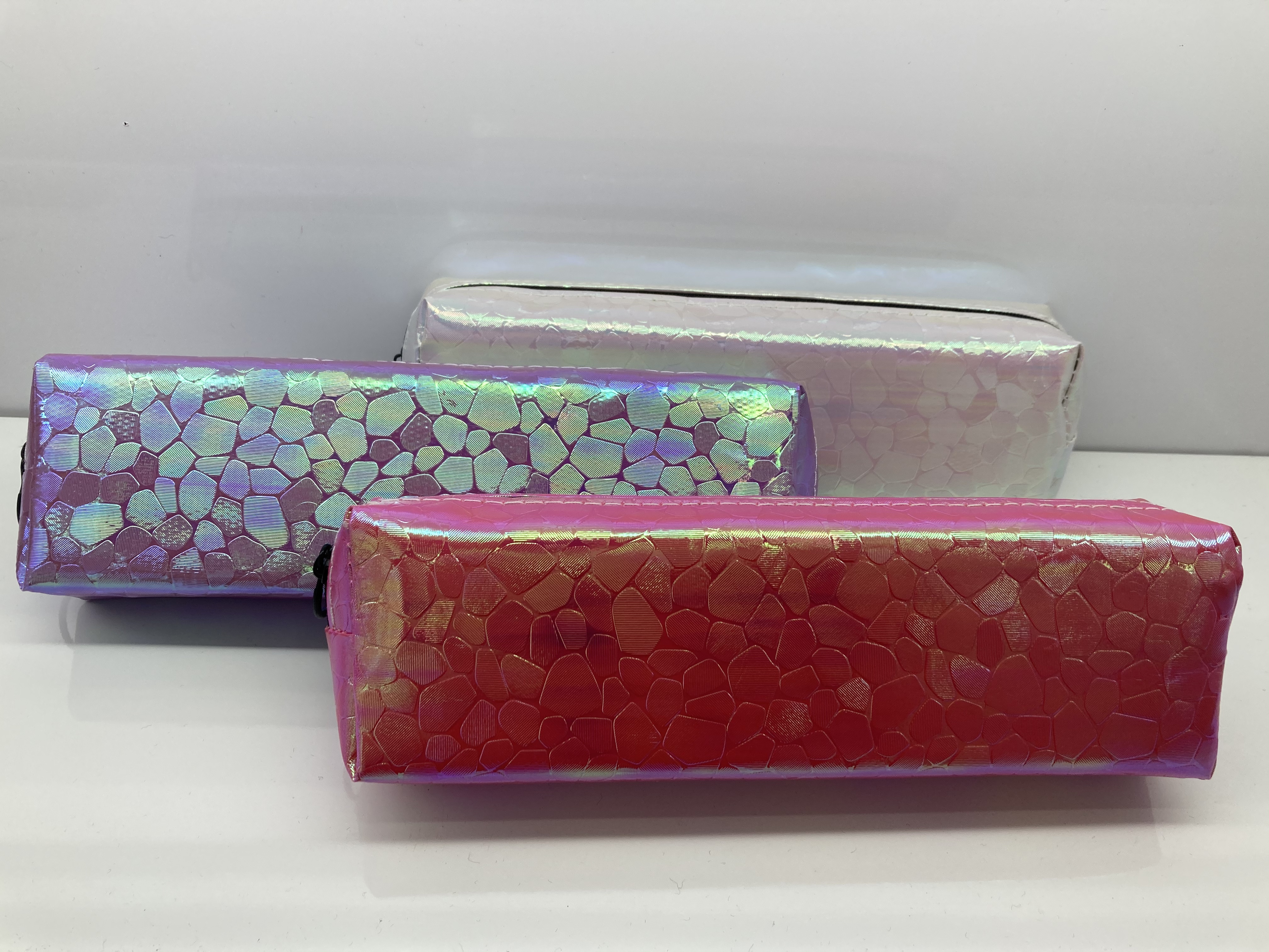 厂家直销镭射笔袋石头纹笔袋学生笔袋文具袋详情图2