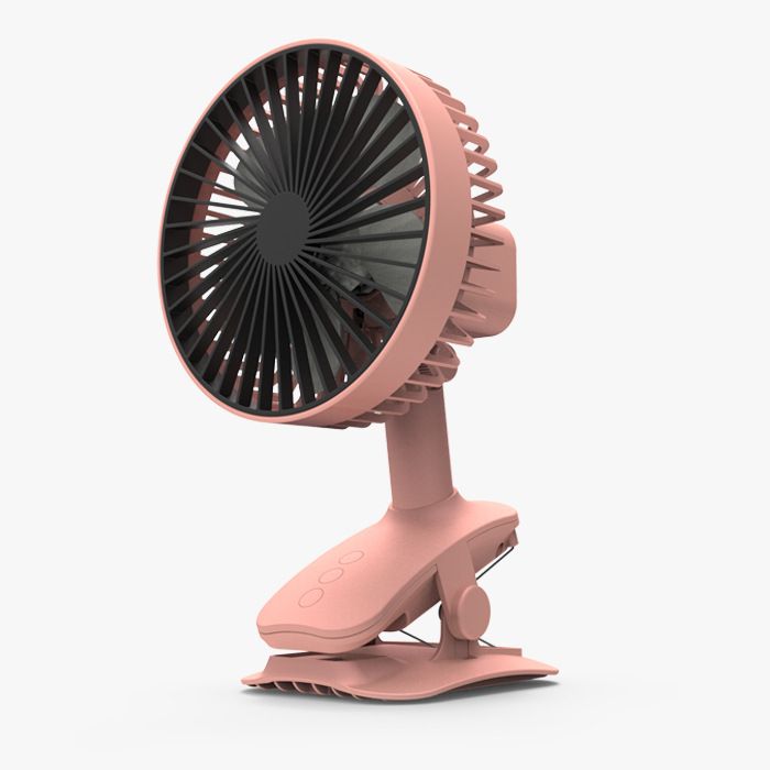 Simple USB clip-type rechargeable student dormitory office desktop portable factory Windy quiet creative small fan Specification drawing