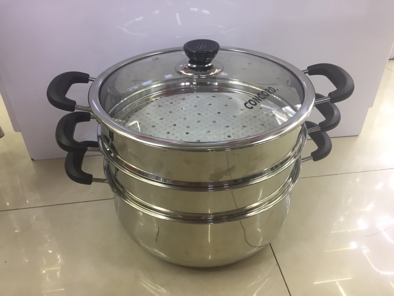 28Cm three-layer arc steamer thumbnail