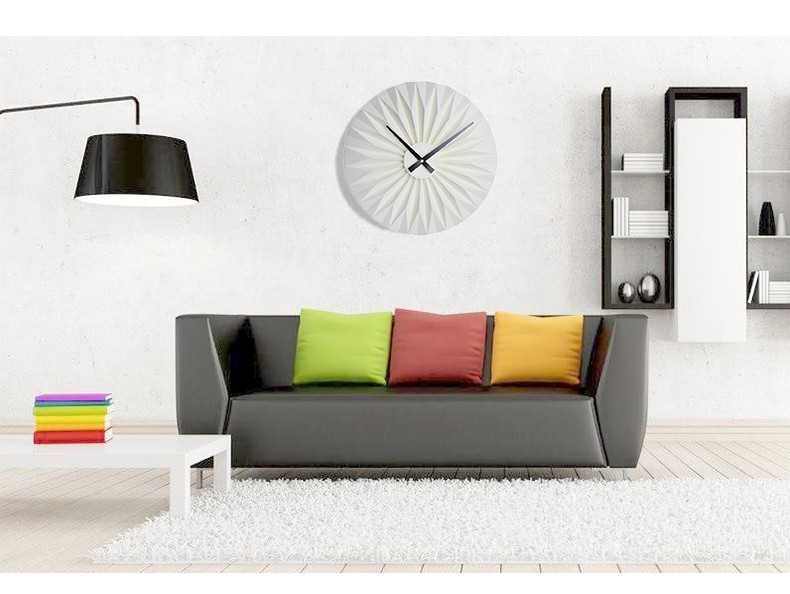 Modern, simple and creative European-style fan-shaped wall clock, home decoration, living room art, wall clock and timepiece detail image 6
