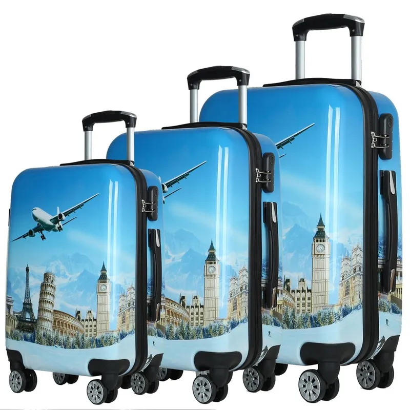 Pc Pattern Style Pull Rod Box Custom Pc Film Multi-Color Customers Provide Logo Pattern