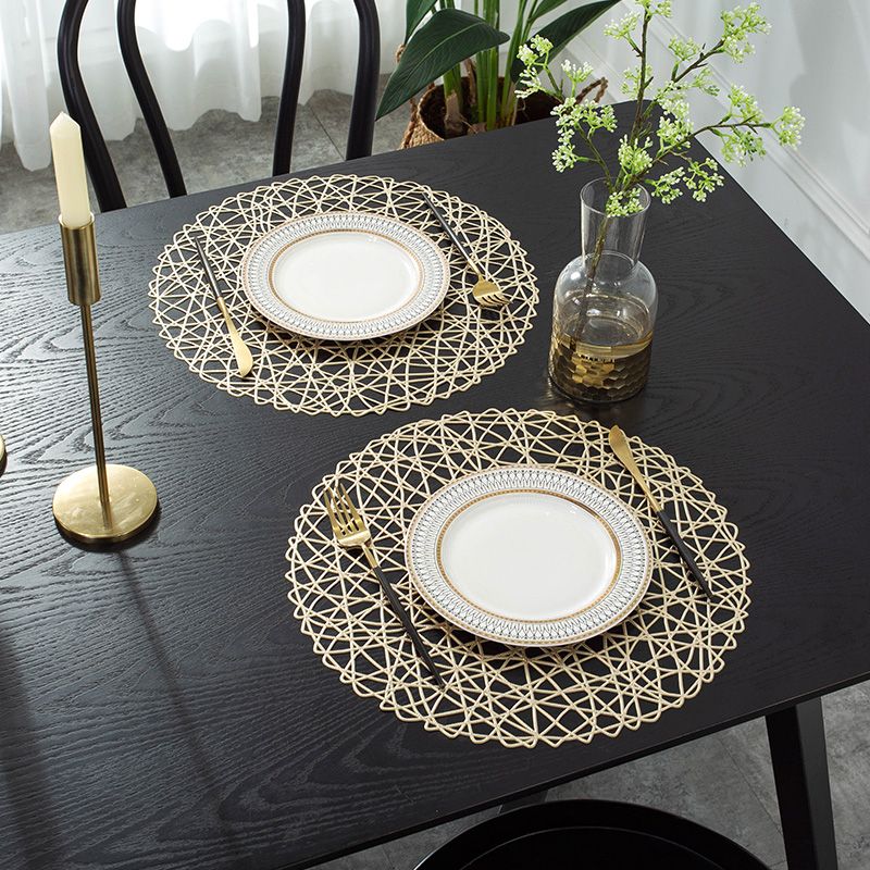 高档美式西餐垫免水洗防滑垫PVC隔热碗垫餐桌垫详情图6