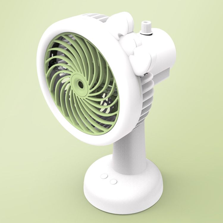 New spray shaking head desktop fan USB charging student dormitory fan Mini mini fan Specification drawing