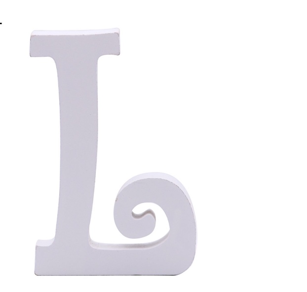 14.5CM 木质字母 装饰工艺品 派对装扮字母L