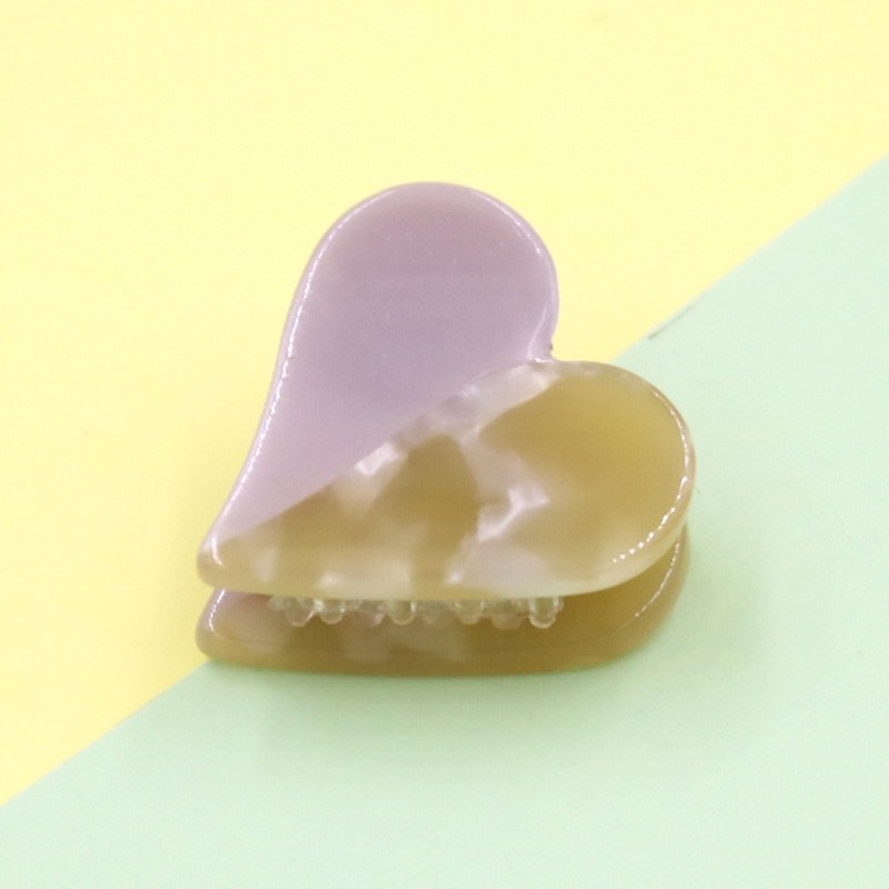 Acetic Acid Environmental Hair Grab Hyuna Hairpin Mini Love Small Grab Clip Collage Headwear Manufacturers Direct Specification drawing