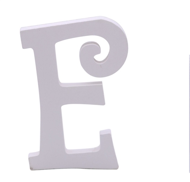 14.5CM 木质字母 装饰工艺品 派对装扮字母E