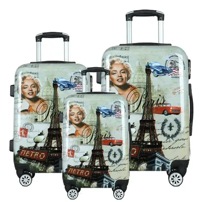 Pc Personality Printed Maple Leaf Pattern Trolley Case 20