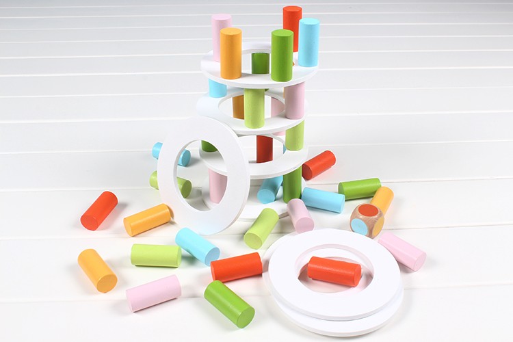 比萨塔堆堆高儿童益智玩具积木详情图2