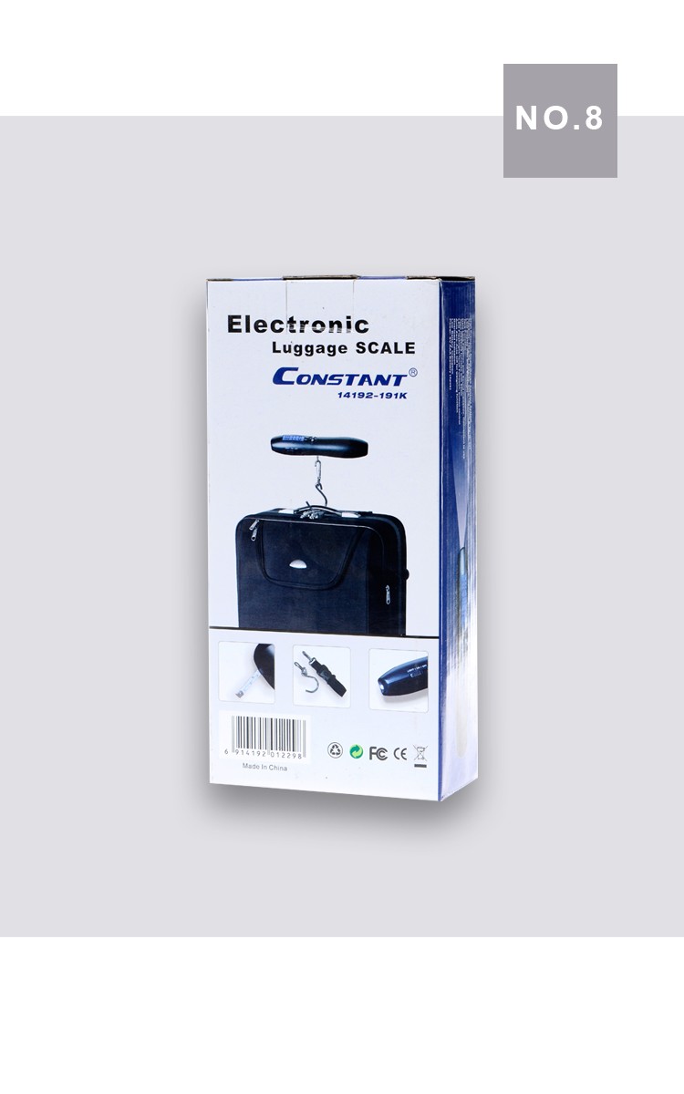 14192-191E con medidor linterna azul retroiluminado pesaje de equipaje portátil portátil mini escala electrónica de viaje comercio exterior exportación al por mayor detail image 9