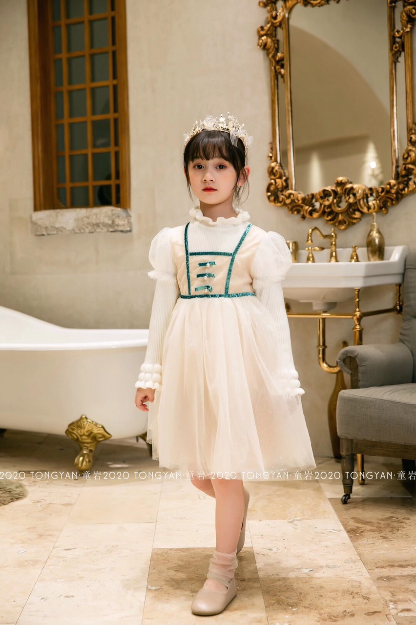 Children's sweater princess dress