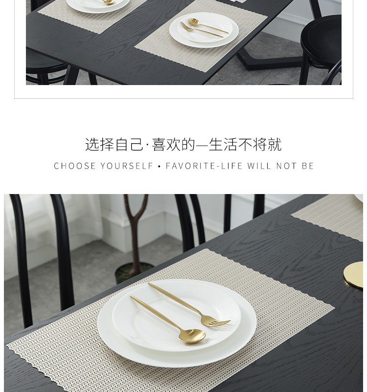 pvc欧式烫金果盘垫花盆垫茶几垫酒店餐盘西餐厅餐具隔热垫详情图2