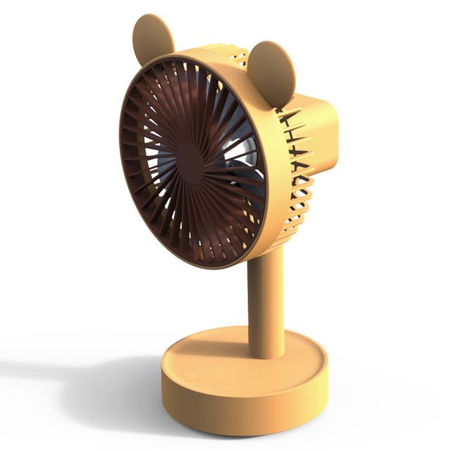 Office desktop shake head small fan student charging cute brushless mute desktop portable creative small electric fan details Picture
